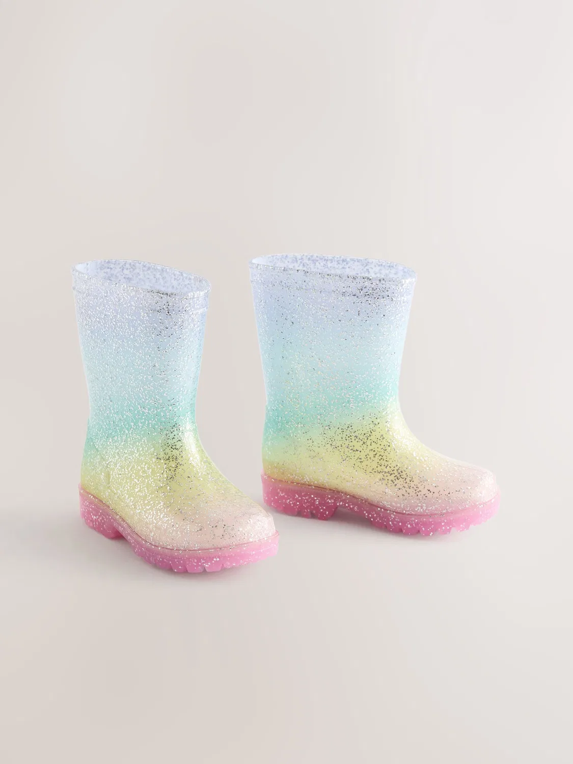 Резиновые сапоги, блестящий дизайн, Wellies Next, мультицветная радуга