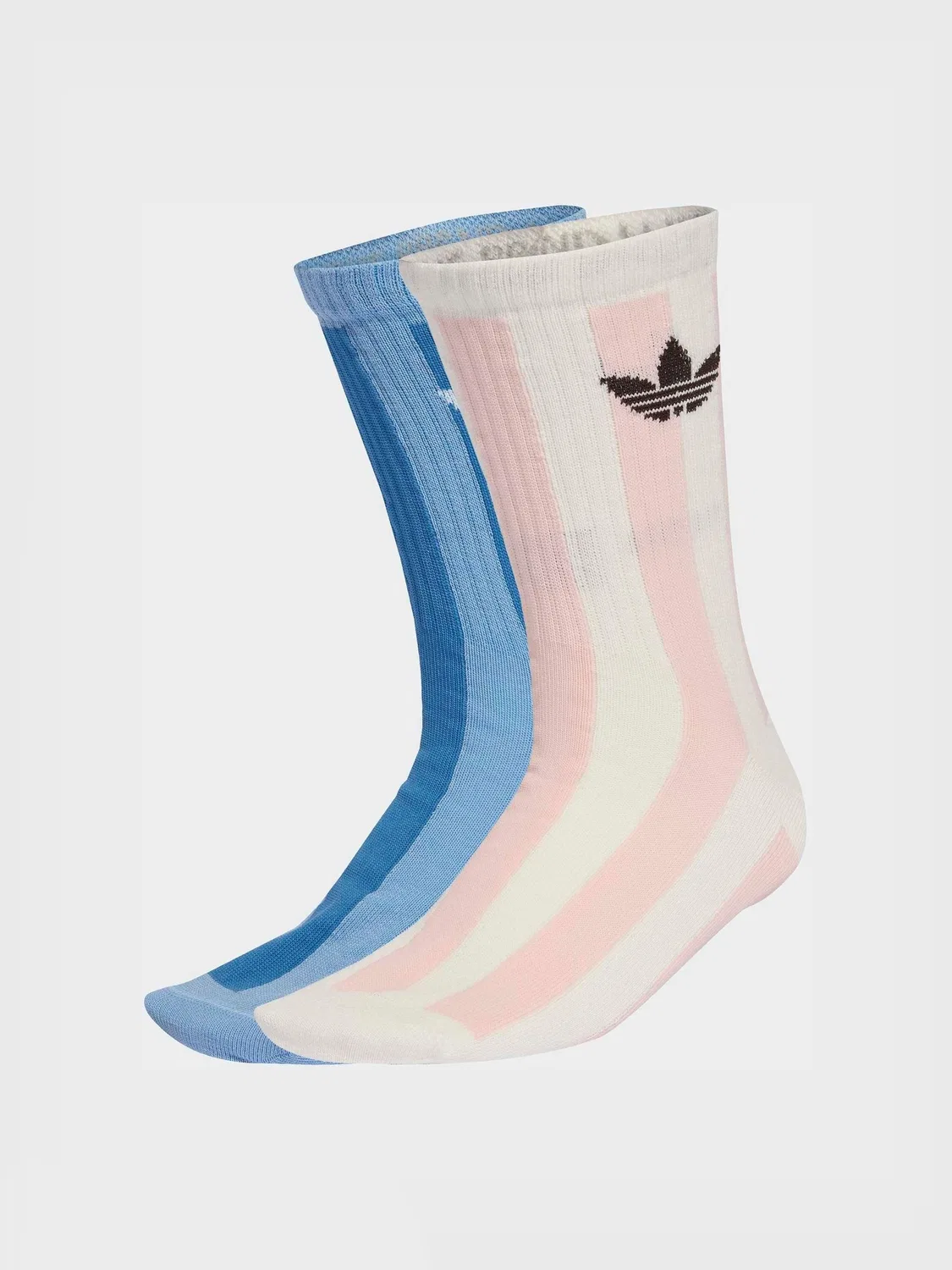 Носки adidas Originals в полоску, розовые
