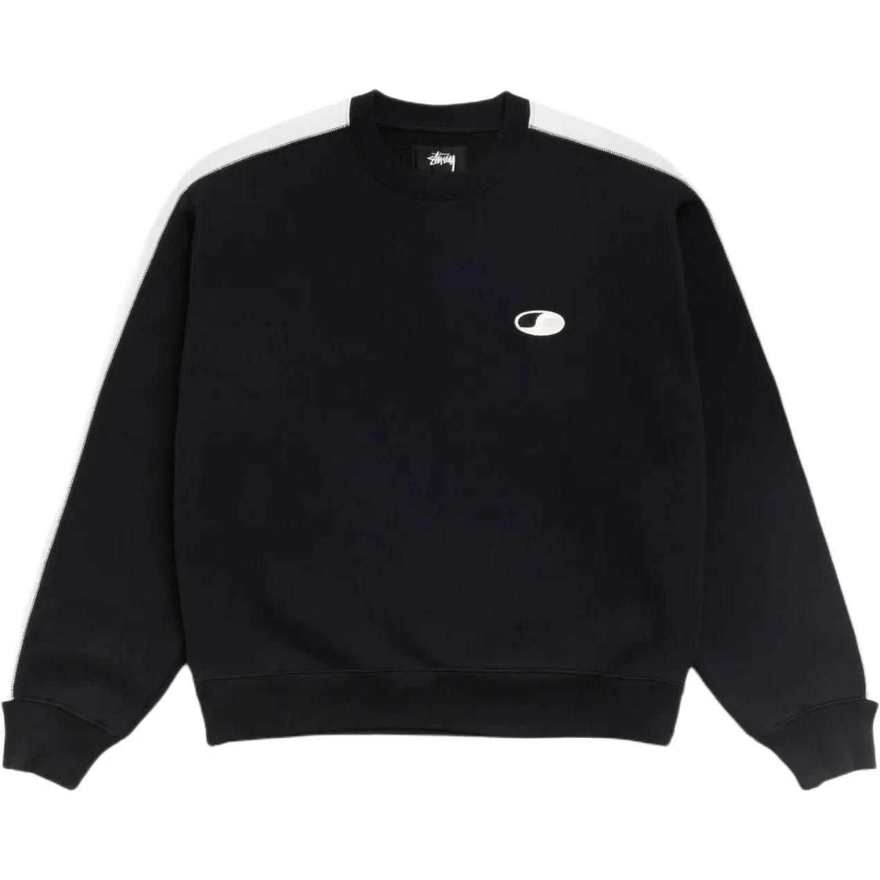 Детский свитшот с круглым вырезом FW26 Unisex Stussy, Black
