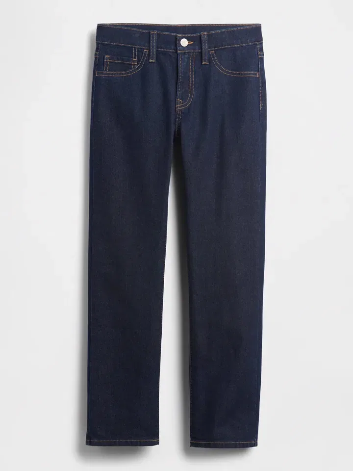 Джинсы прямого кроя, модель Regular fit Gap, темно-синий — фото 3