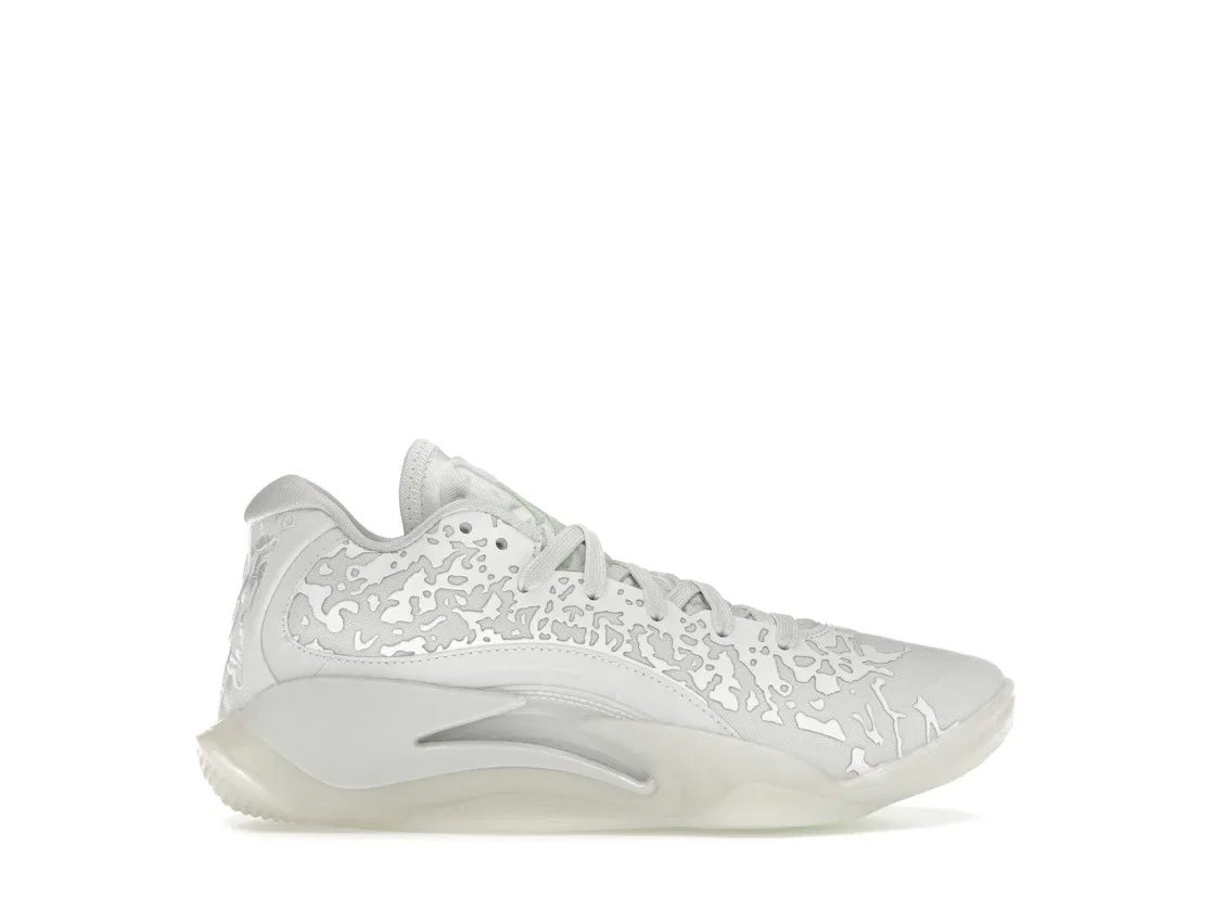 Детские кроссовки для мальчиков с длинным шнурком Jordan Zion 3 Jordan, White/Off White/Pink Foam/Vapor Green