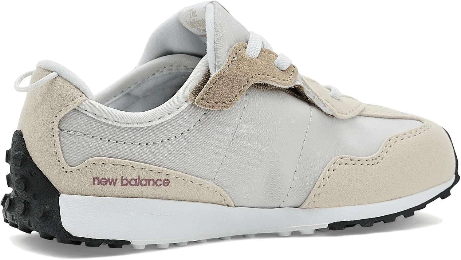 Детские кроссовки для девочек 327 Hook & Loop New Balance, Grey Matter/Rosewood — фото 4