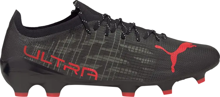 Бутсы Puma Ultra 1.3 FG AG Black Sunblaze, черный