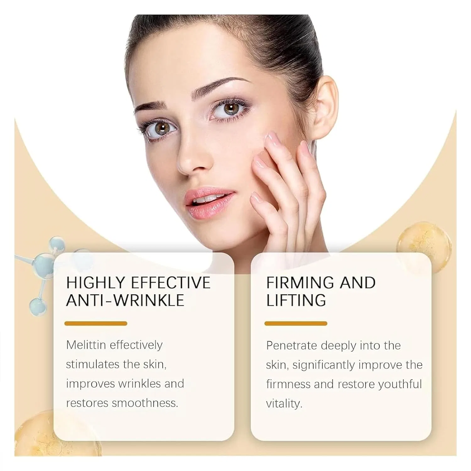 Крем для лица Bee Venom Wrinkle Removal Cream HOUKUNKA, 3 шт, 20 г — фото 2