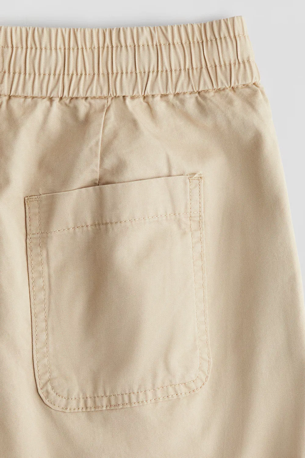 Хлопковые брюки-чинос свободного кроя H&M, Beige — фото 2