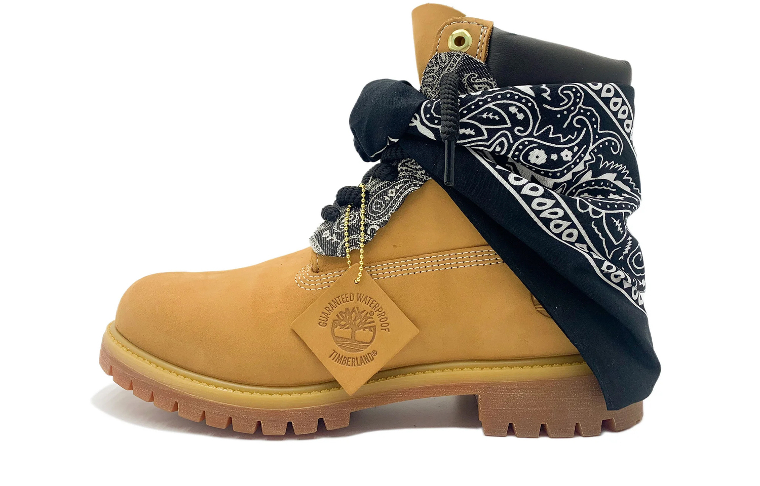 Мужские ботинки Timberland Short Martin с банданой, коричневый — фото 2