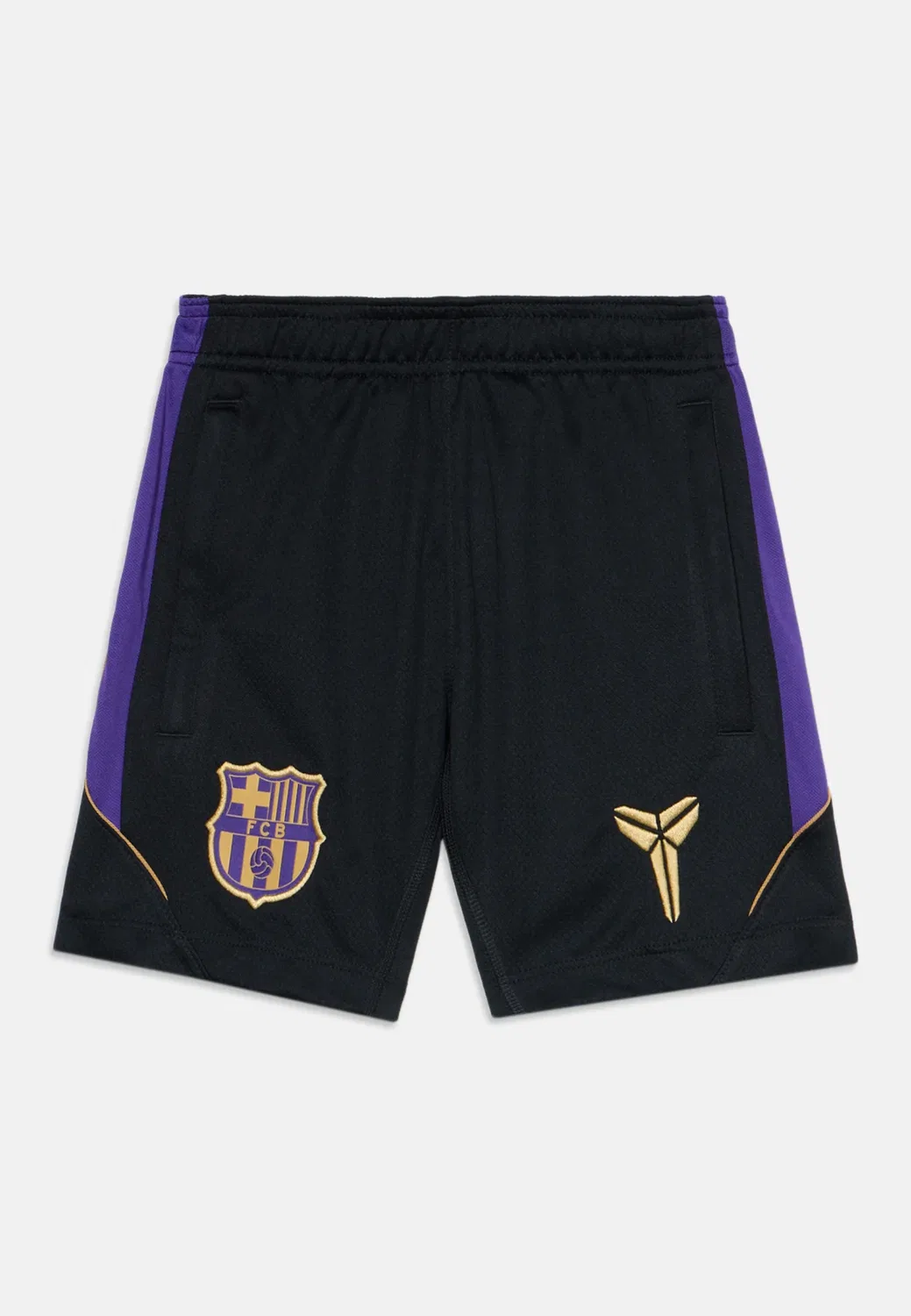 Фк Барселона FCB удар на молнии унисекс - спортивные шорты Nike Performance, Black/Field Purple/Metallic Gold_Coloured — фото 3