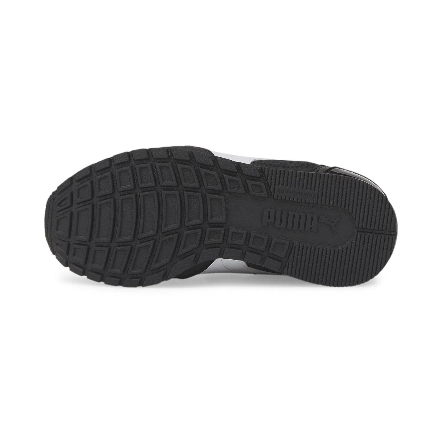 Детские кроссовки с сетчатым верхом ST Runner V3 Mesh V Puma, Black White — фото 4