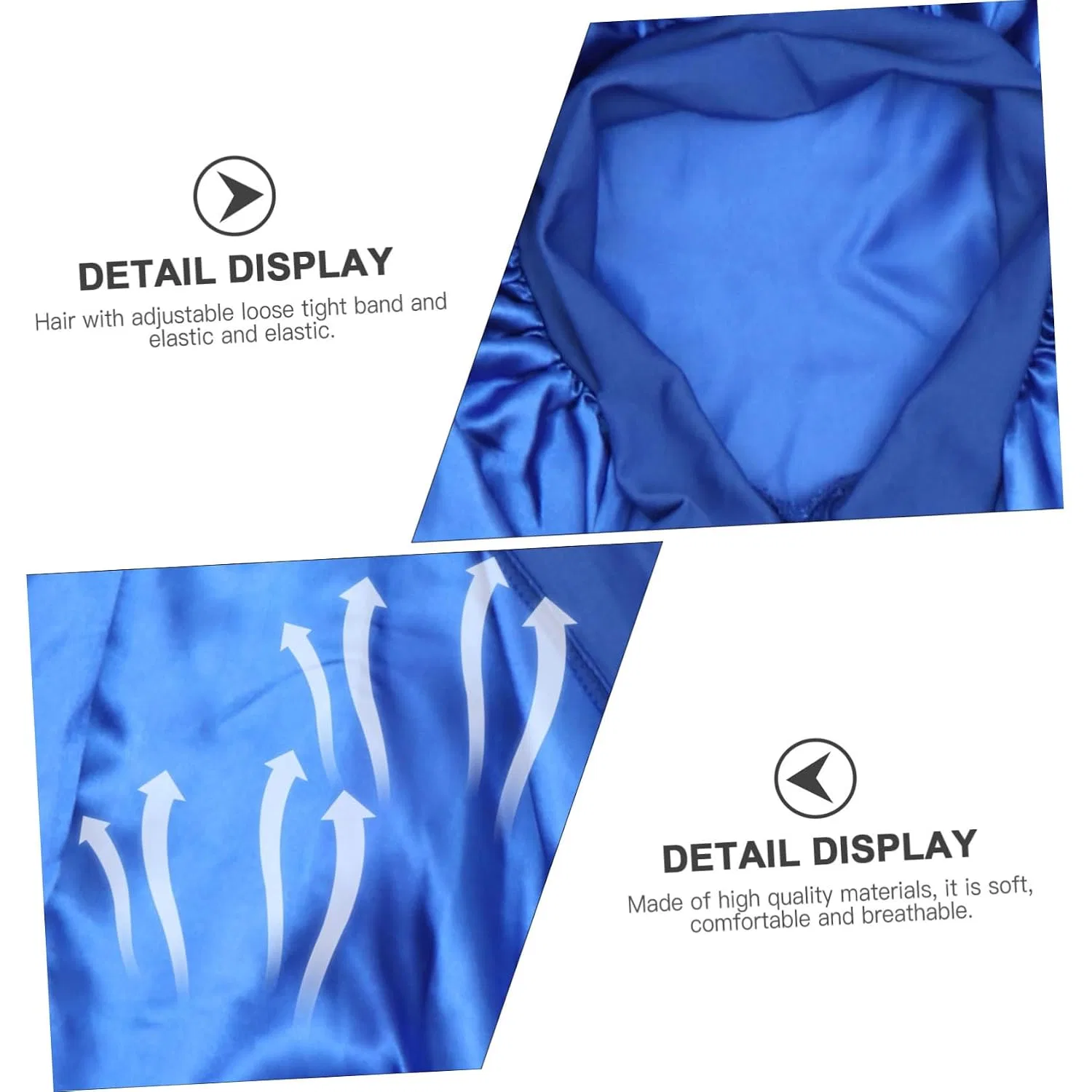 Шапочка для душа HAPINARY, Satin, 77x3.2cm, Blue — фото 4