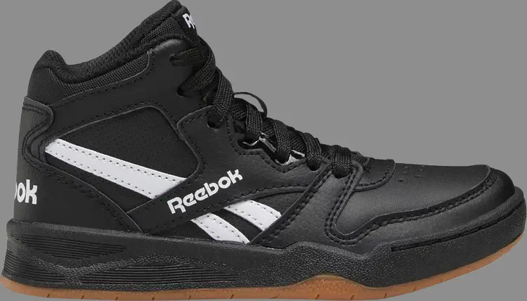 

Кроссовки bb4500 court little kid 'black white gum' Reebok, черный