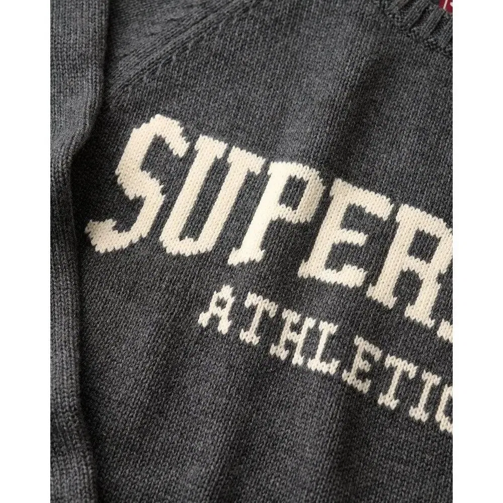 Женский пуловер свободного кроя Slouchy Intarsia Superdry, Grau — фото 3