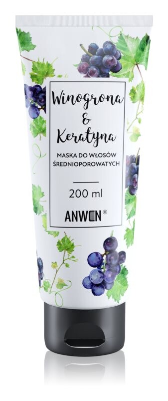 

Восстанавливающая маска для волос Anwen Grapes & Keratin