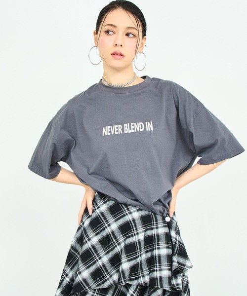 

Футболка оверсайз с фольгированным принтом ANAP, темно-серый