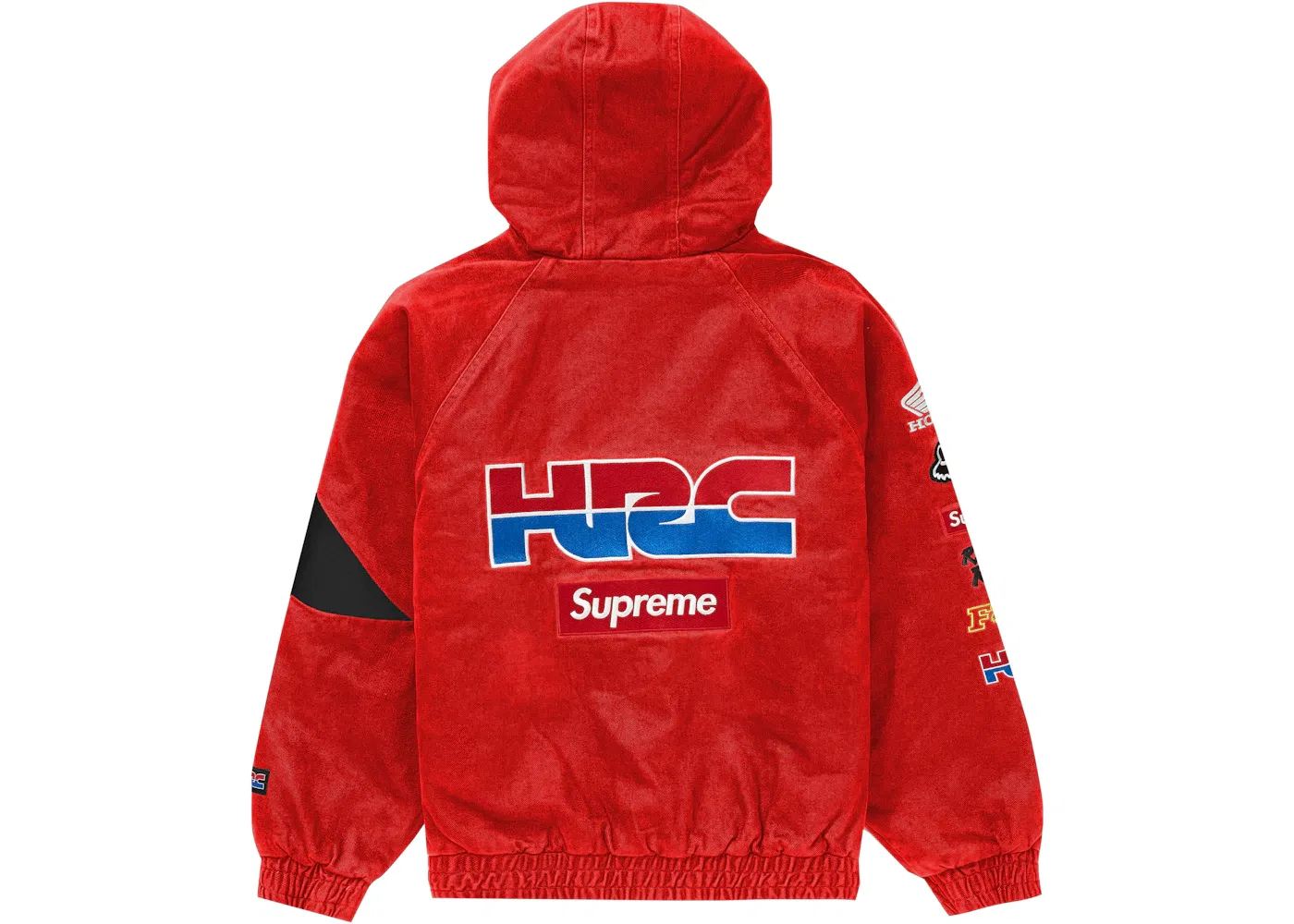 Мужская куртка с принтом Zip Up Jacket Supreme, Red — фото 2