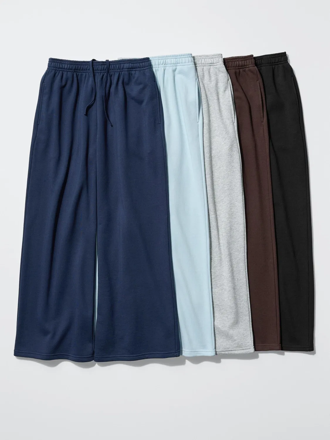 Брюки спортивные широкие Uniqlo, темно-синий — фото 3