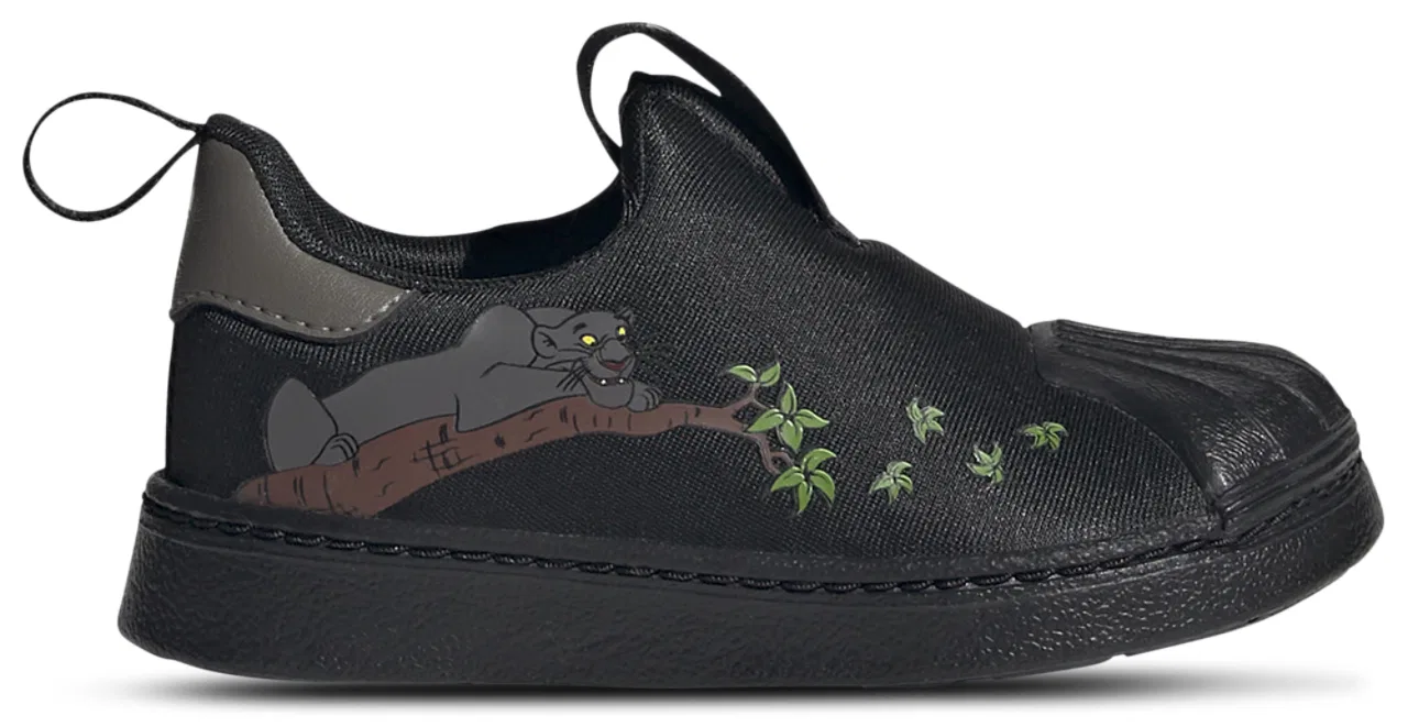 Кроссовки для мальчиков Superstar 360 x Disney Jungle Book Adidas, цвет Black/Grey/Gold Metallic