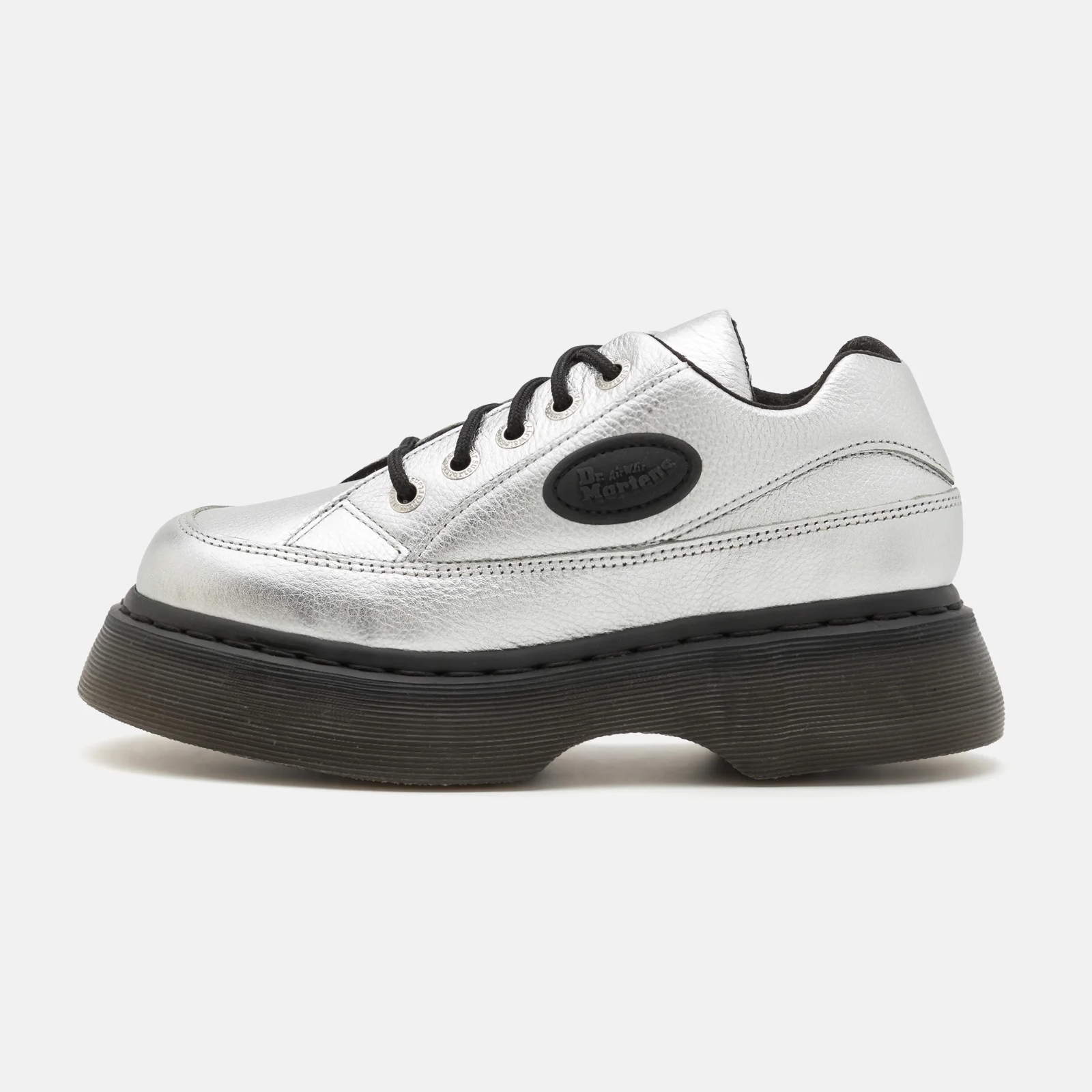 Ботинки на шнуровке Dr. Martens Buzz 5-Eye, серебристый