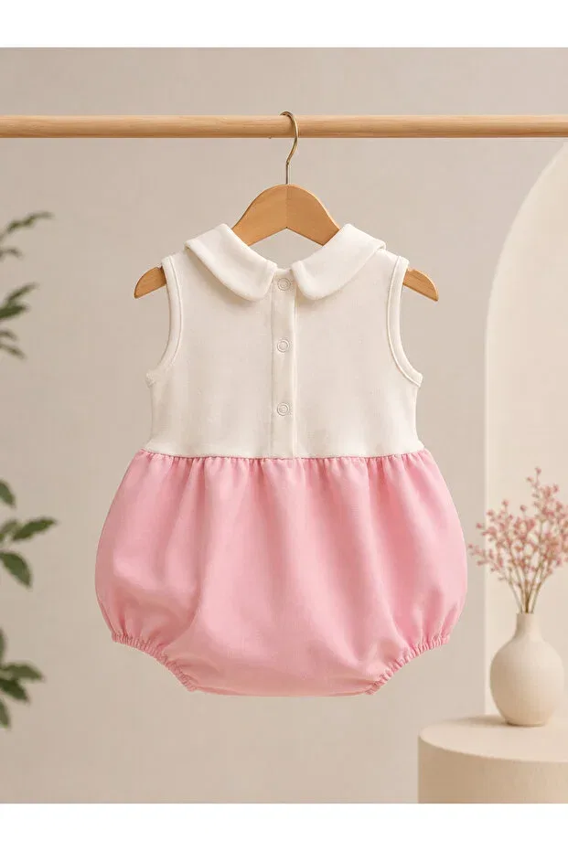 Детский комбинезон для девочек с вышивкой Fiona Mama Miel Baby, Pink — фото 3