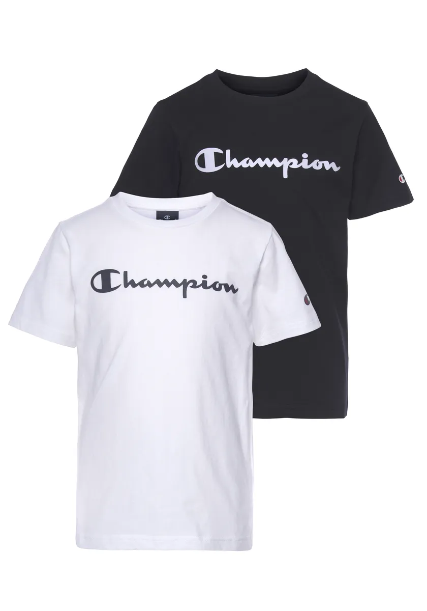 

Футболка Champion "2Pack футболок с круглым вырезом - для детей", черно-белый