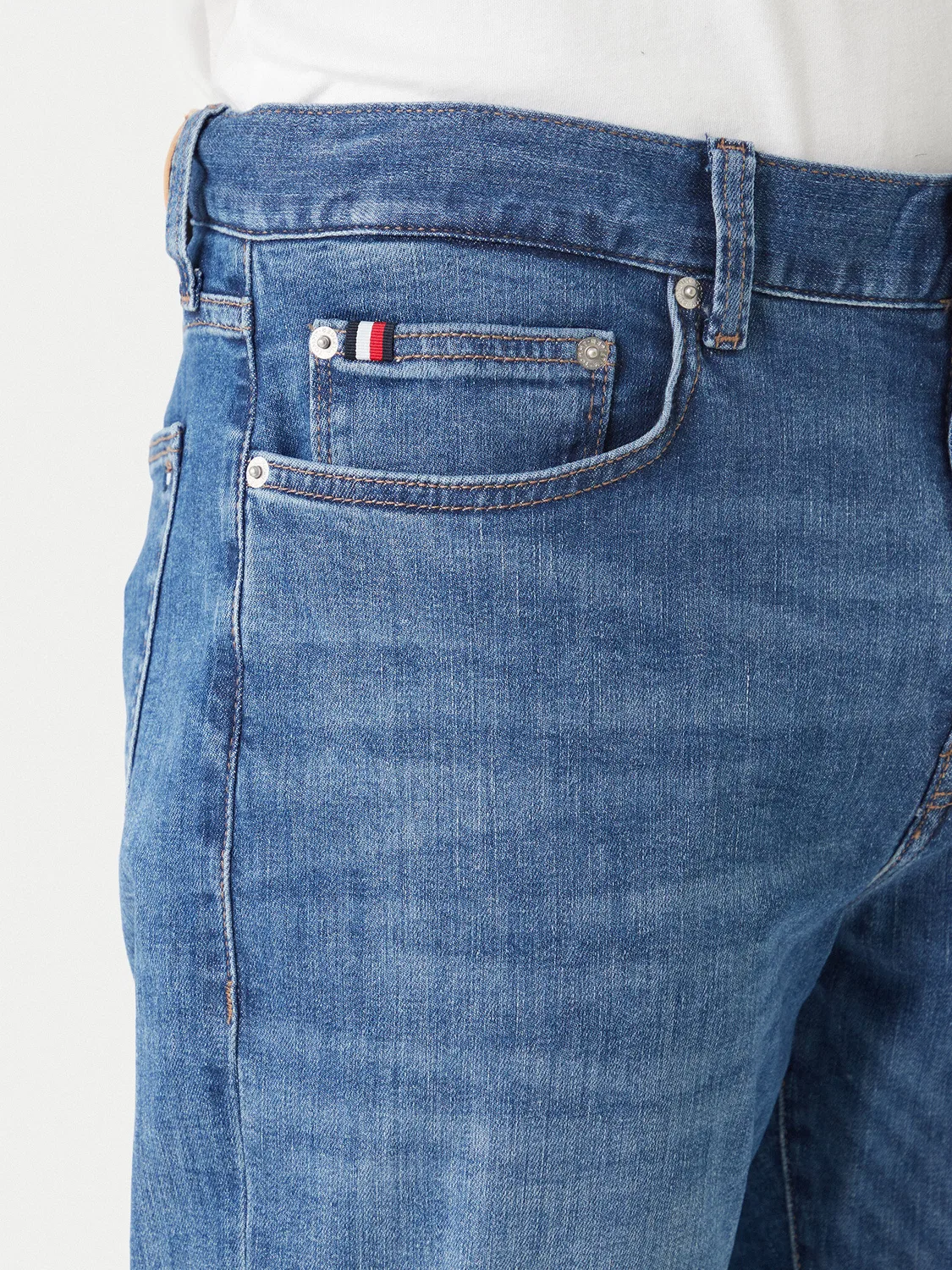 Мужские джинсы приталенного кроя Bleecker Jax Indigo Tommy Hilfiger, синий — фото 4
