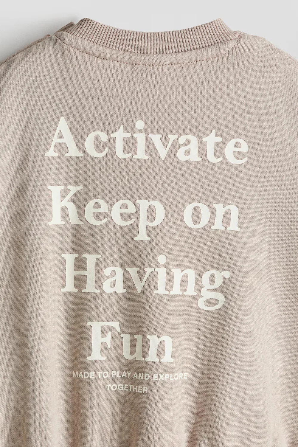 Комплект из двух толстовок с принтом H&M, Hellbeige/Run Jump Play — фото 3