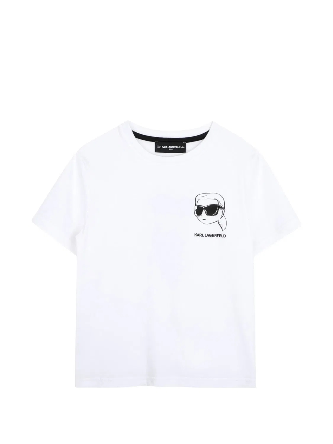 Футболка с принтом Ikonik Karl Lagerfeld Kids, белый