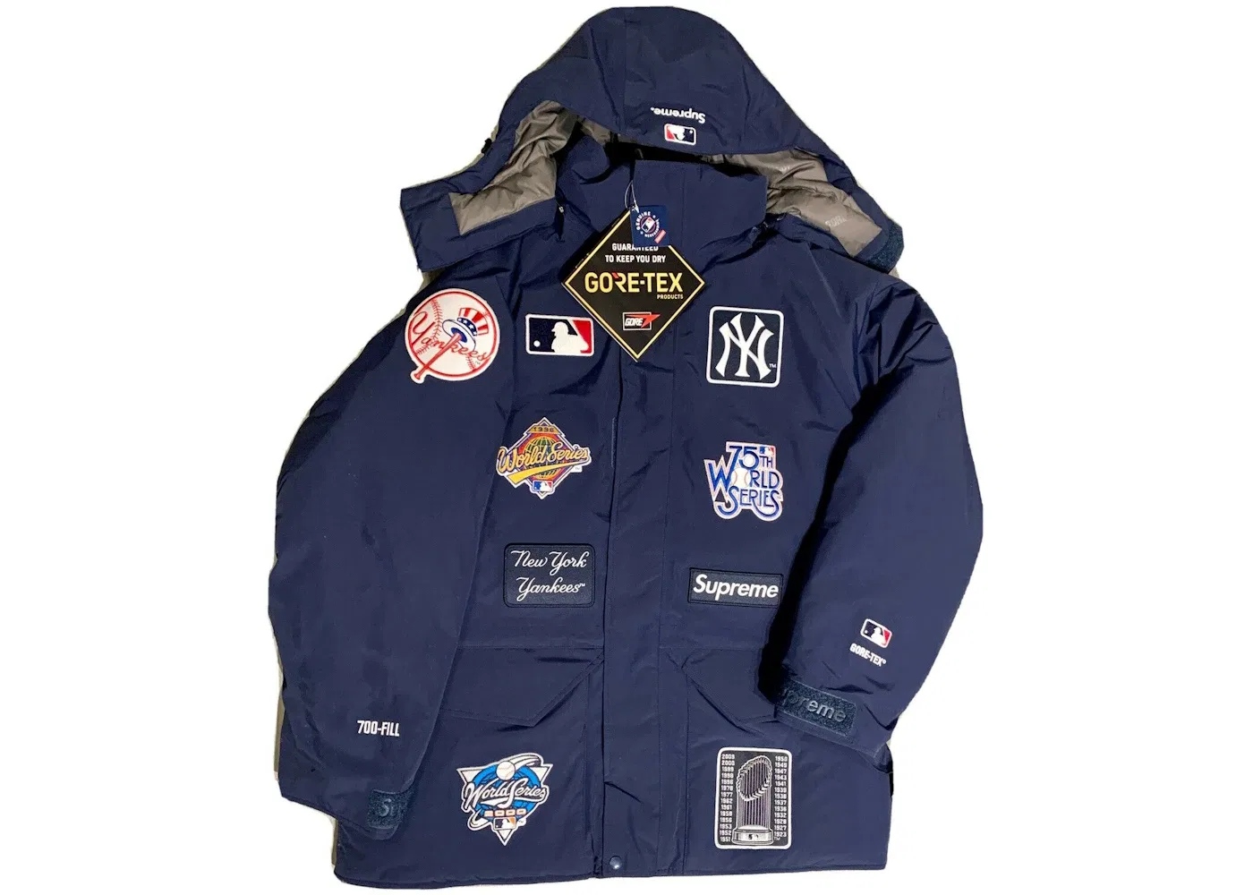 Мужская куртка с водонепроницаемой мембраной GORE-TEX и утеплителем из пуха 700 Fill Supreme, Navy