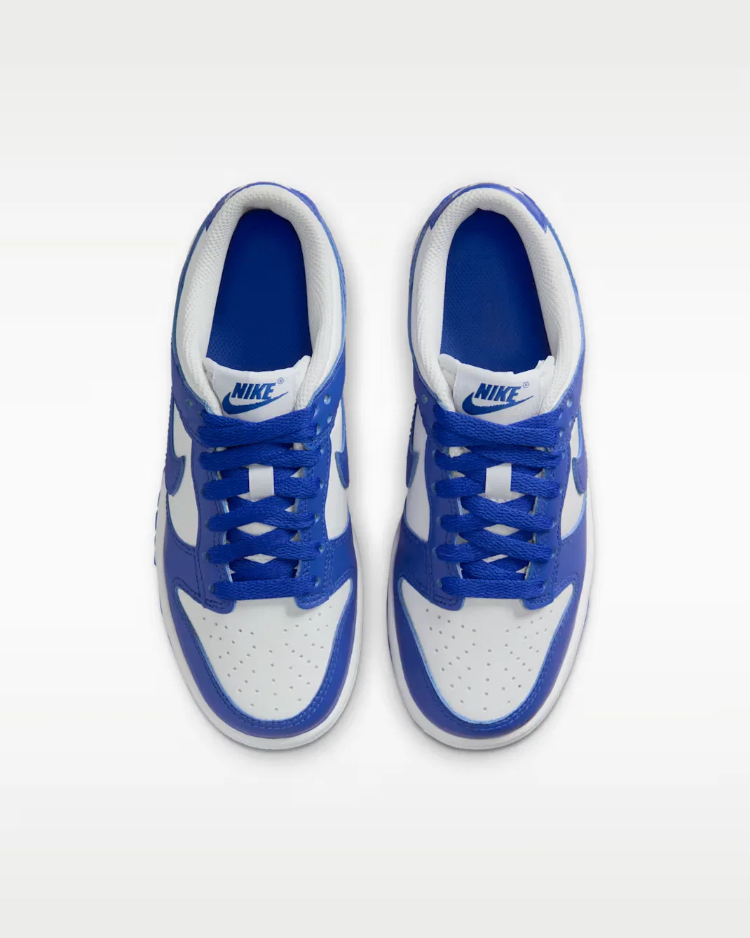Кроссовки для детей постарше Nike Dunk Low, White/Hyper Royal/Hyper Royal — фото 4
