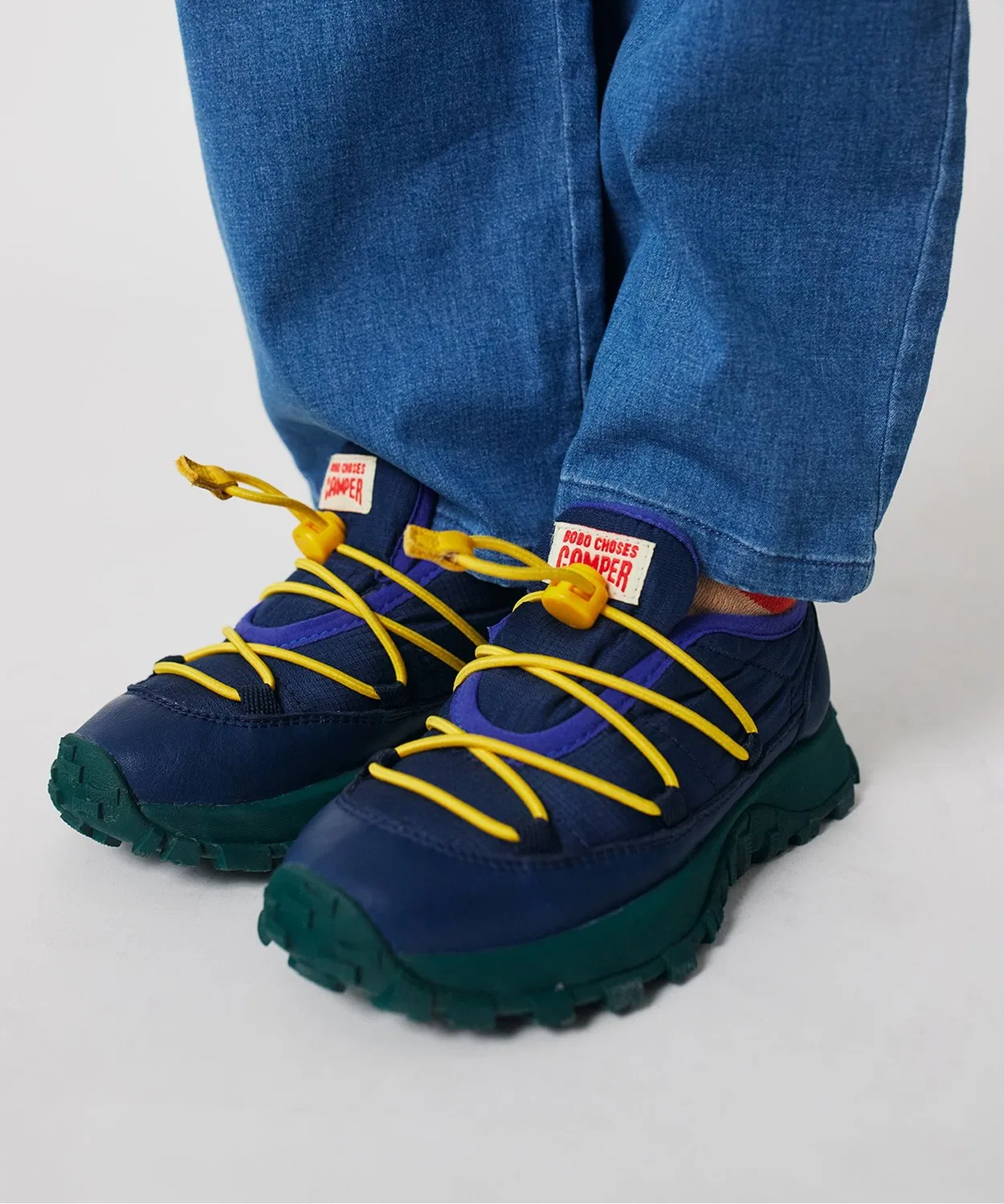 Детские кроссовки с принтом CAMPER Drift Trail BOBO CHOSES, Light Indigo Blue