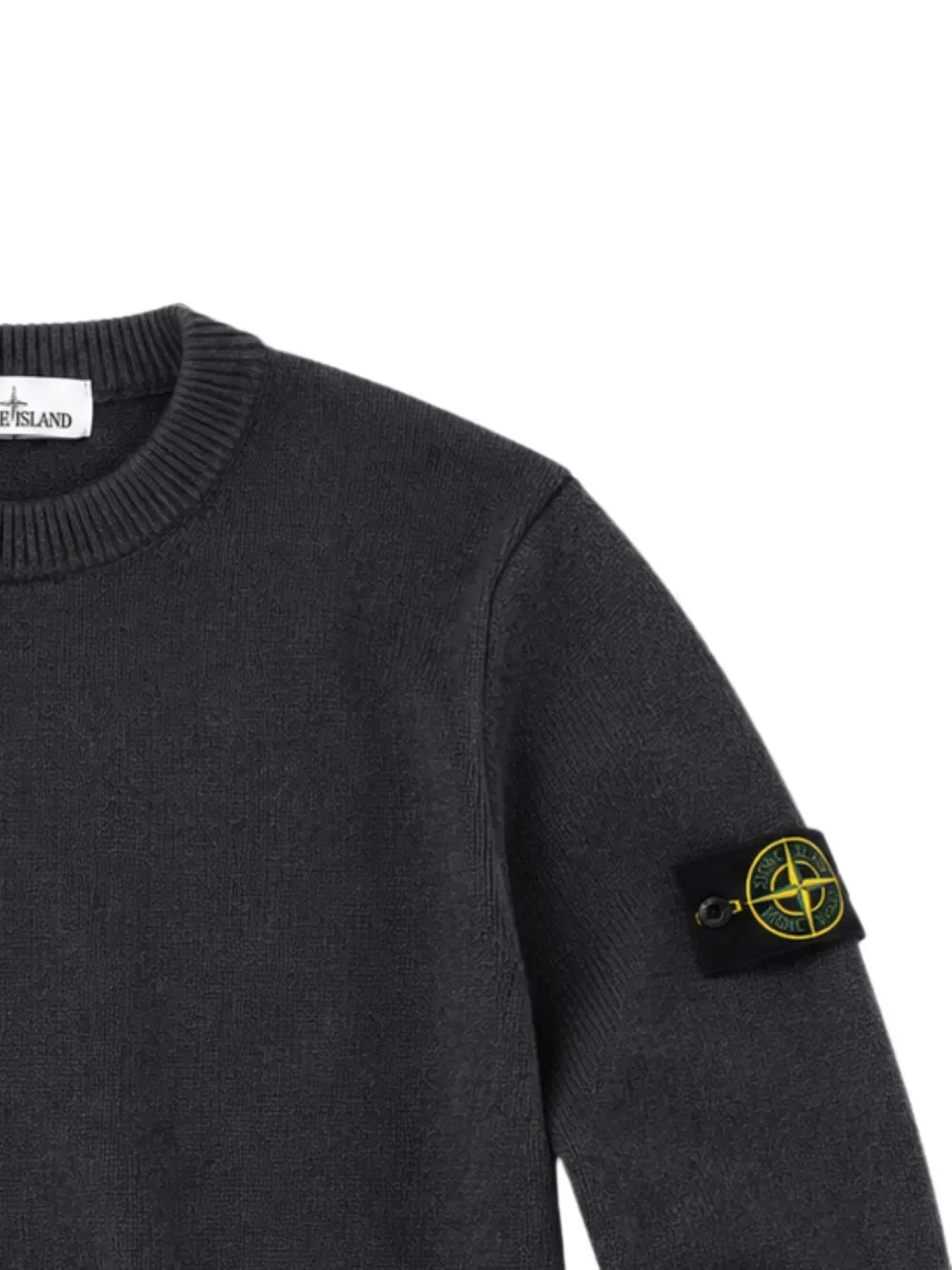 Свитер из овечьей шерсти Stone Island 5100072, серый — фото 3