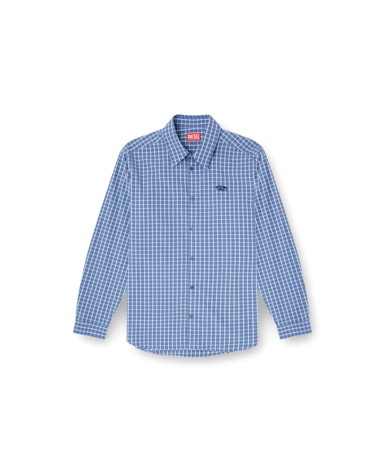 Мужская рубашка с длинным рукавомS-SIMPLY-DLBV DIESEL, Blue — фото 4