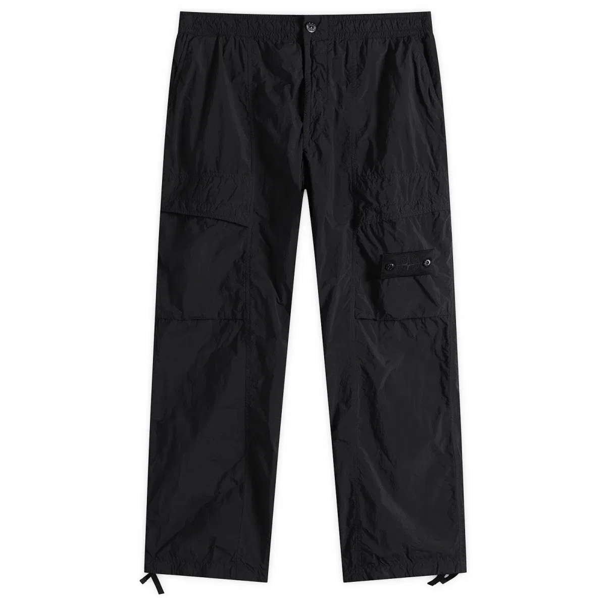 Штаны карго из нейлона Ghost Smerigliato Stone Island, Black
