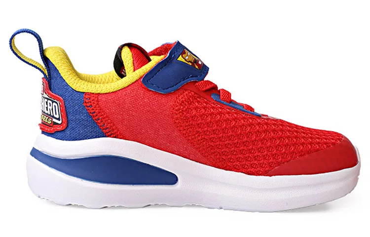 Детские кроссовки для мальчиков с эластичными шнурками Модель El I Low top Бренд Adidas, Red Blue Yellow — фото 3