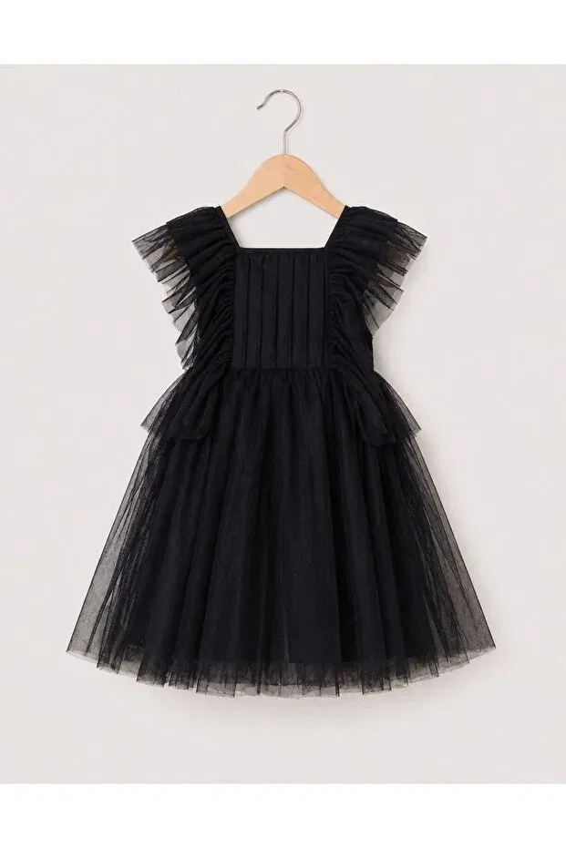 Детское платье для девочек с принтом Wednesday Style Gocoland, Black