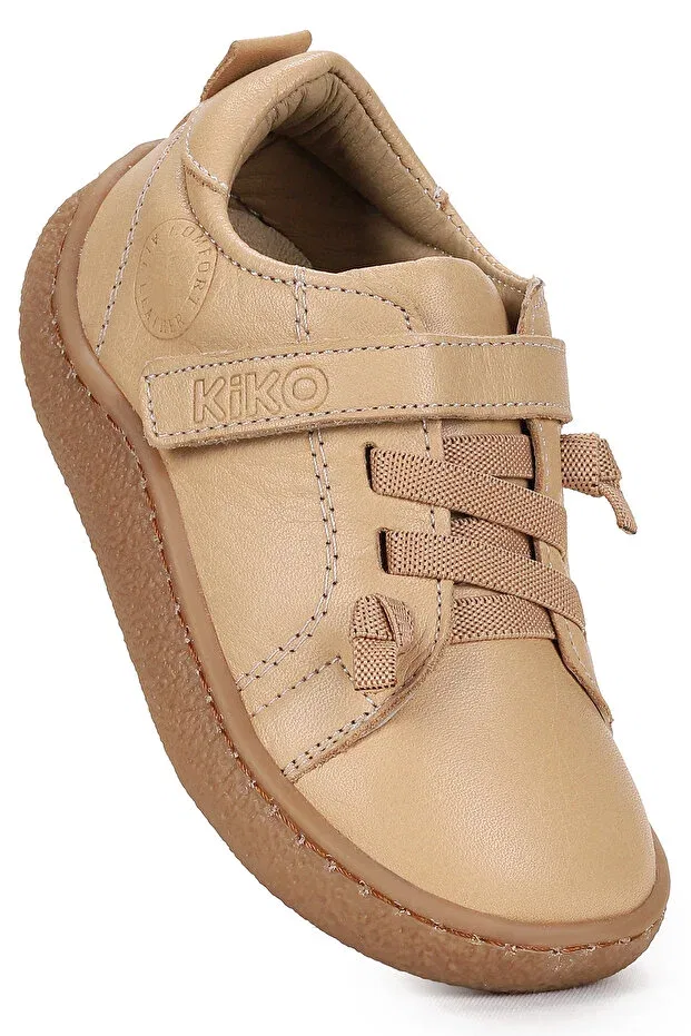 Детские кроссовки для мальчиков кожаные Arad Kiko Kids, Light Tan