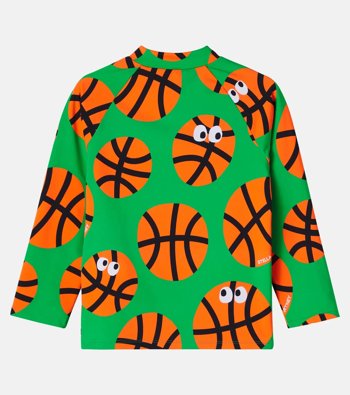 Рашгард с принтом Stella Mccartney Kids, зеленый — фото 3