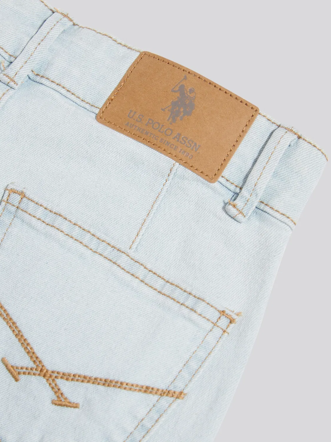 Джинсы широкие U.S. Polo Assn., синие — фото 4