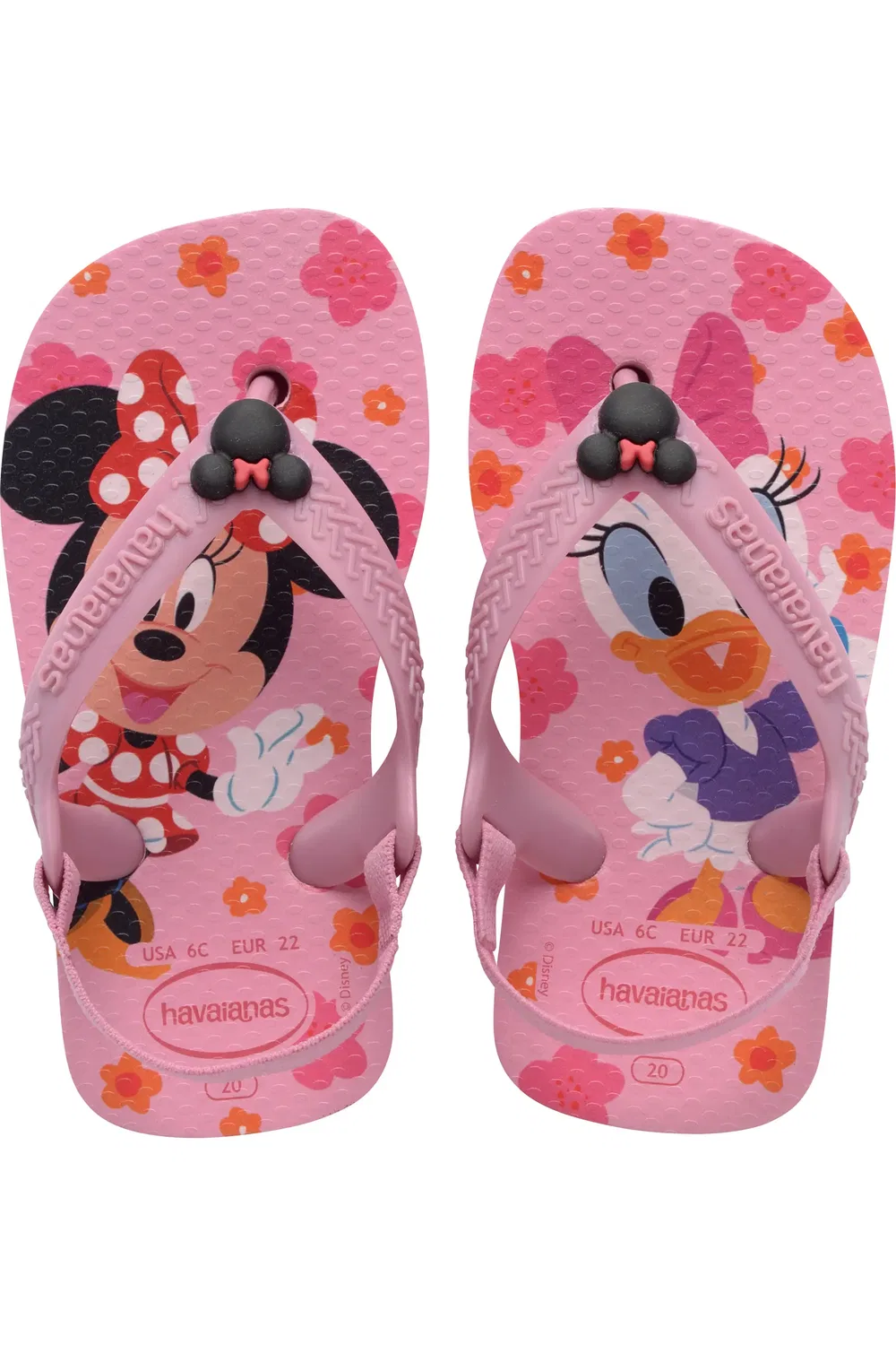 Сандалии детские с фиксацией на пятке Disney Classics Havaianas, Pink Glow — фото 3