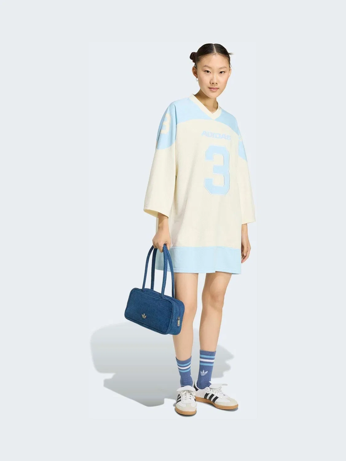 Платье-джерси хоккейное adidas Originals, Light Blue — фото 3