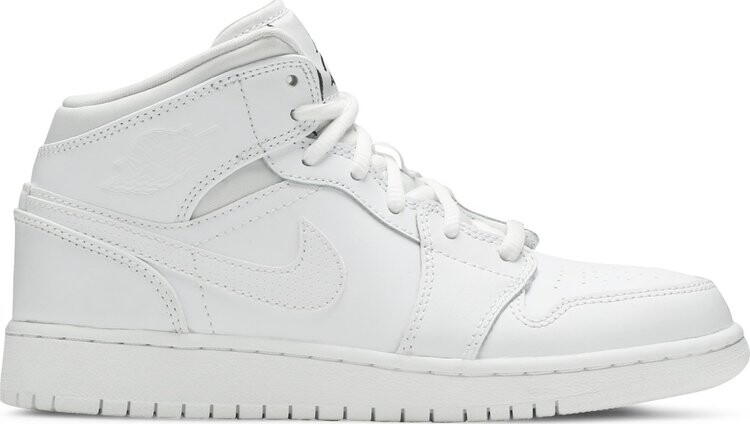 

Кроссовки Air Jordan 1 Retro Mid GS, белый, Белый;серый, Кроссовки Air Jordan 1 Retro Mid GS, белый