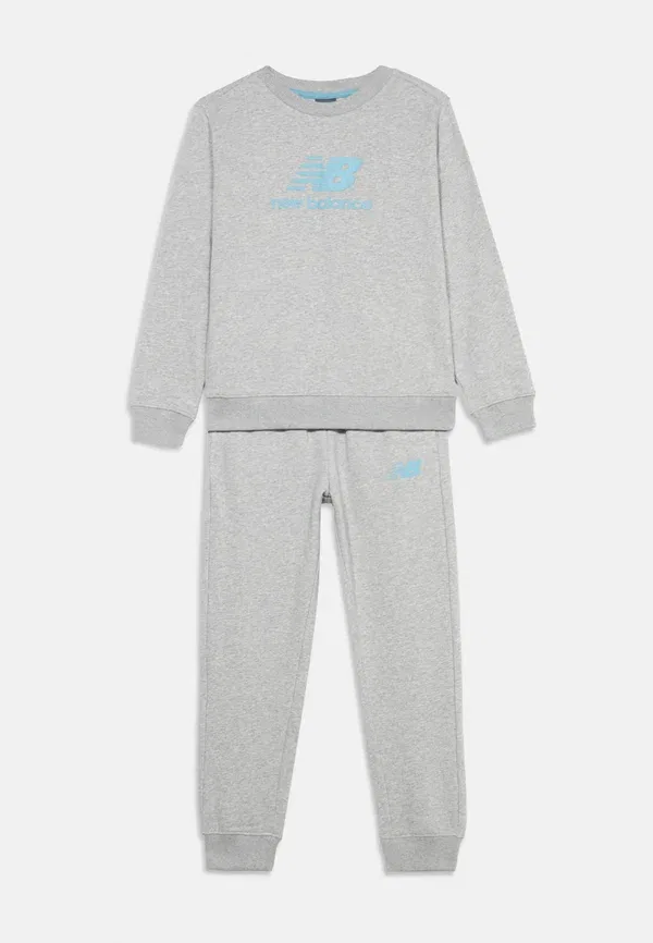 Спортивный костюм, флис, New Balance, Athletic Grey Heather, серый — фото 3