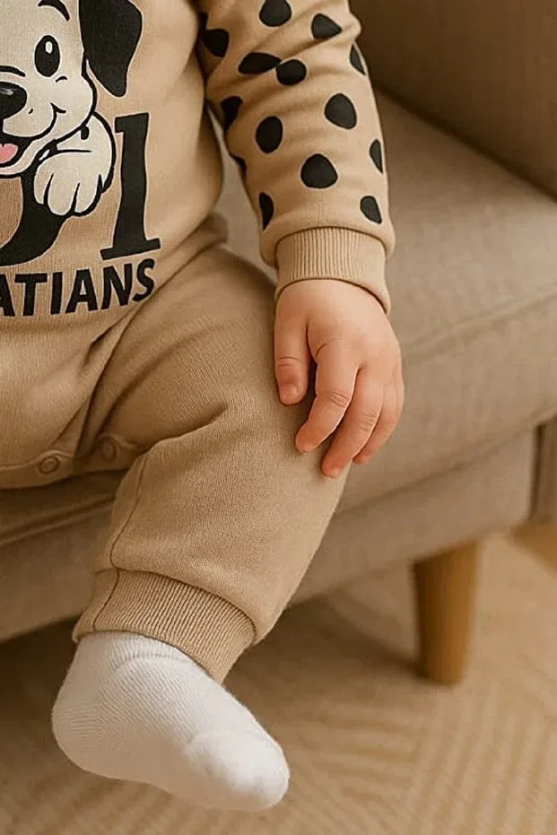 Детский комбинезон с графическим принтом Baby Mii, Open Coffee — фото 3
