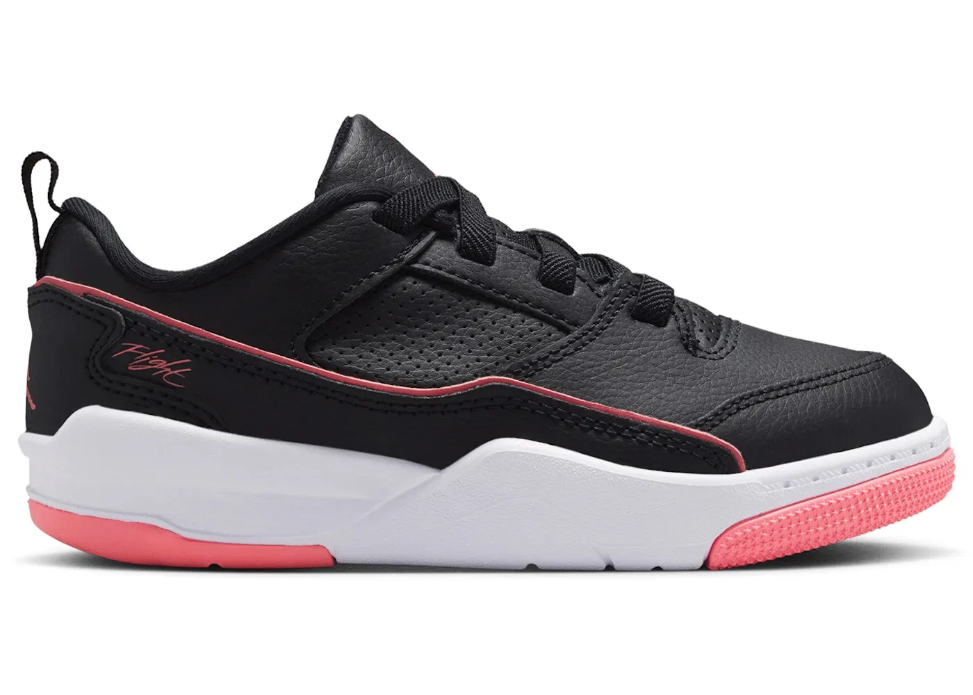 Детские кроссовки Lifestyle с полосами Jordan Flight Court Jordan, Black/White/Pink Gaze
