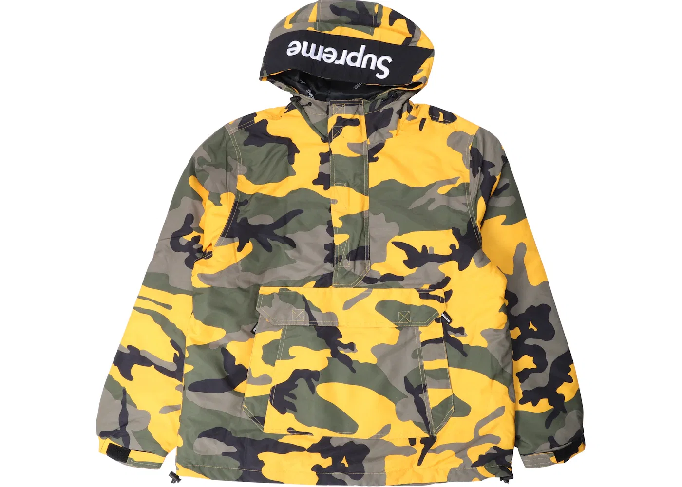 Мужское худи на молнии с капюшоном Pullover Supreme, Yellow Camo