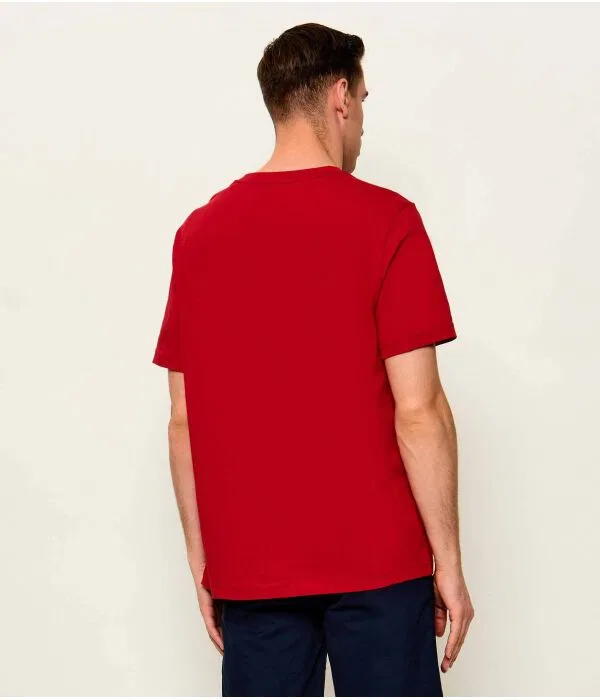Мужская футболка хлопковая Regular Fit Tommy Hilfiger, красный — фото 3