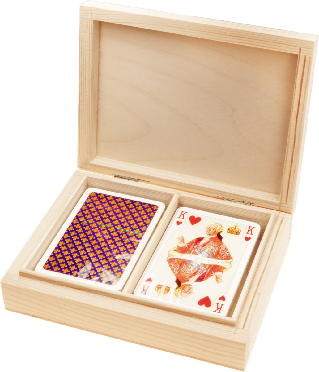 

Игровые Карты Piatnik Lux France Royal В Деревянной Коробке*