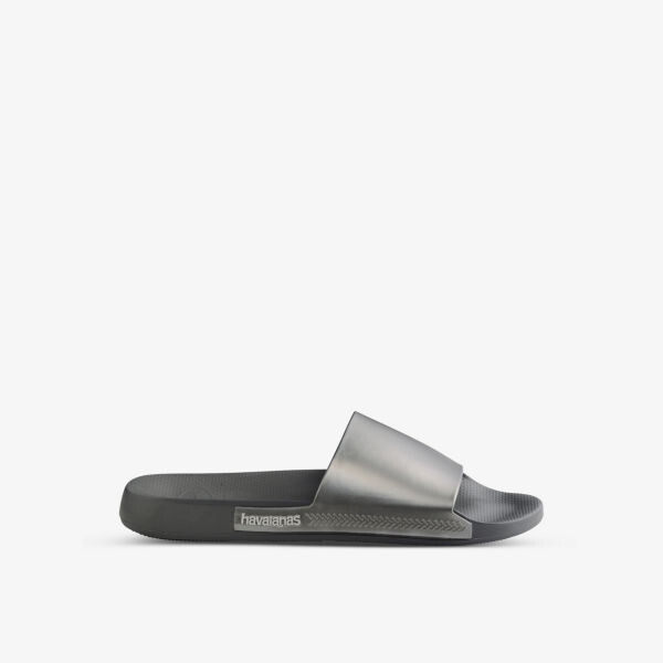 

Классические металлические резиновые слайдеры Havaianas, серый