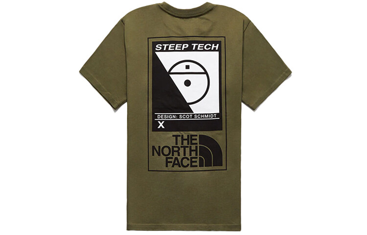 

Футболка мужская оливково-зеленая The North Face, оливково-зеленый
