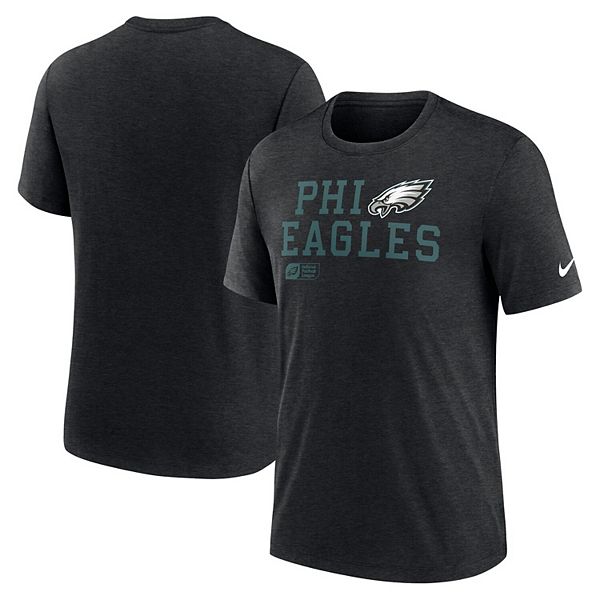 

Мужская черная футболка philadelphia eagles overlap lockup tri-blend Nike