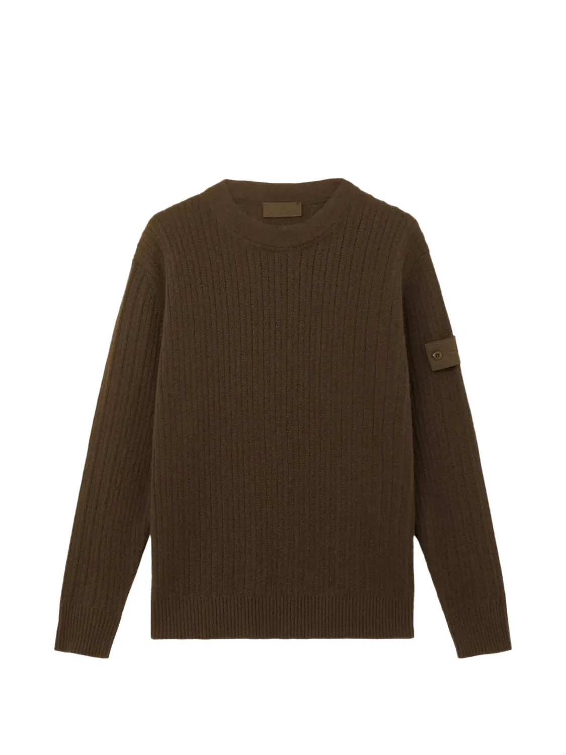 Stone Island Джемпер Ghost зеленый из шерсти и кашемира